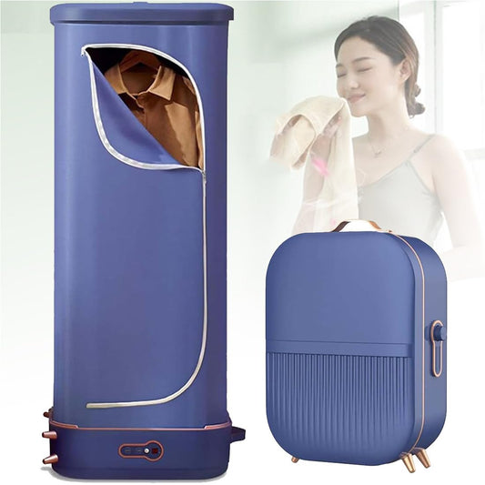 Automatischer Dampfgarer, 800 W, Automatischer, Kabelloser Vertikaler Dampfschrank, Mit Fernbedienung/Integrierter Aromatherapie-Box, Zusammenklappbarer Dampfgarer Zum Aufhängen Von Kleidung, Für Kle