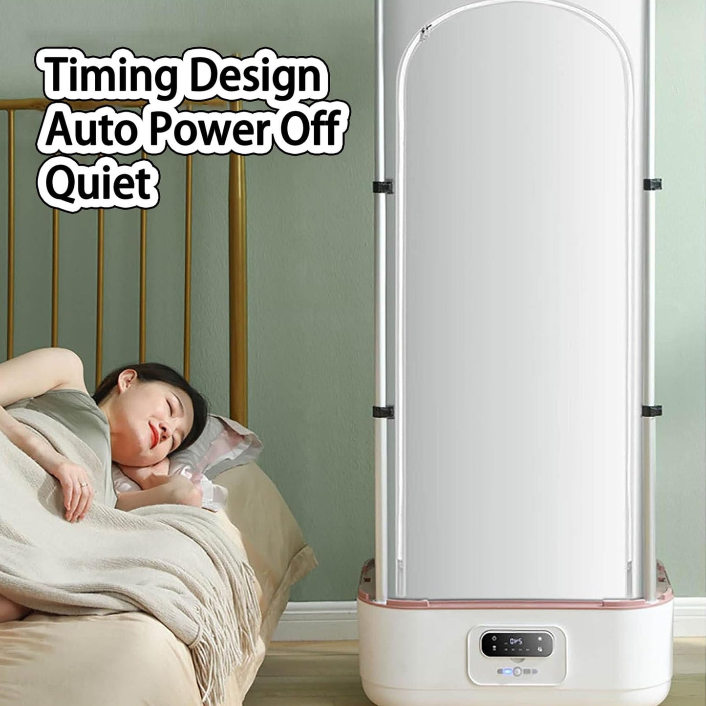 Dampfgarer mit Aromatherapie und Fernbedienung, Kompakte automatische Dampftrocknung für effiziente Kleidungspflege